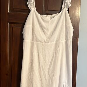 Elegant White Midi Dress